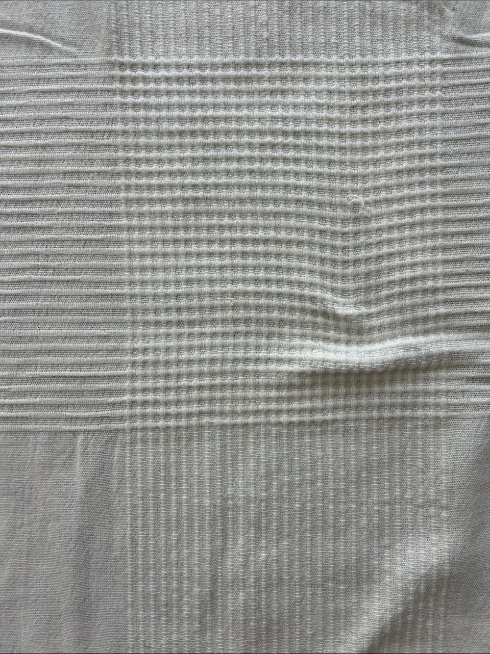 IKEA INDIRA White Textured Bedspread - Lightweight Waffle Weave king/queen